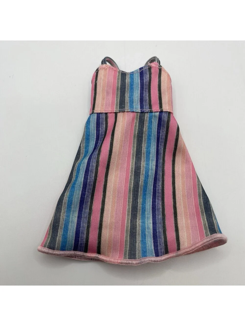 Mattel Barbie Doll Clothes Multicolor Striped Dress Spaghetti Straps B1